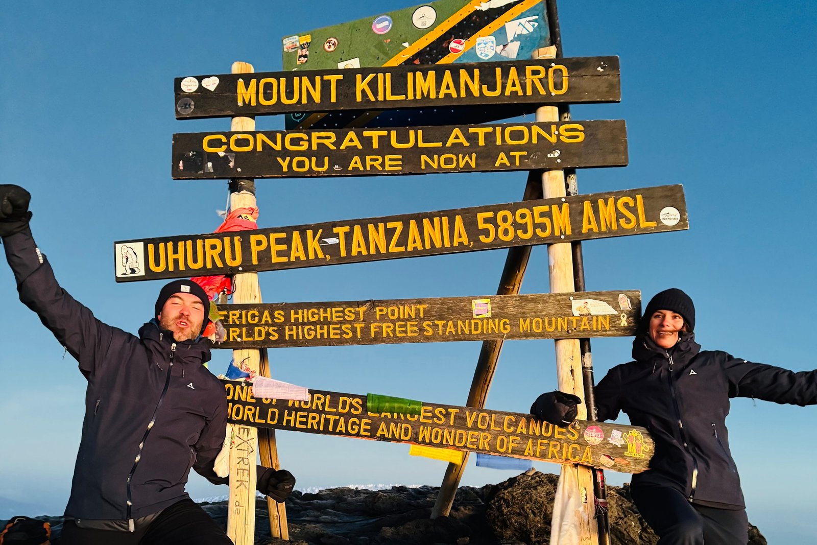 Mount Kilimanjaro rising above the clouds