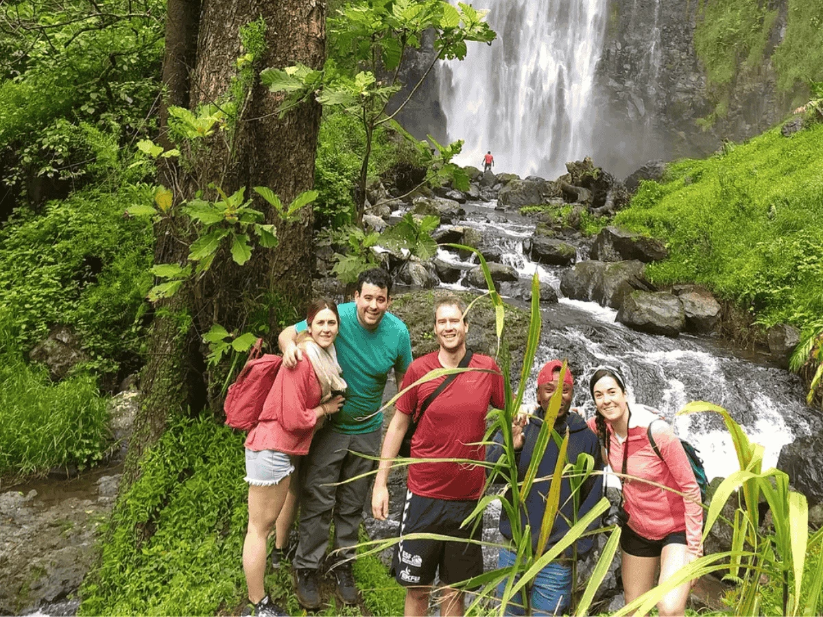 Materuni waterfall and coffee village day trip near Moshi
