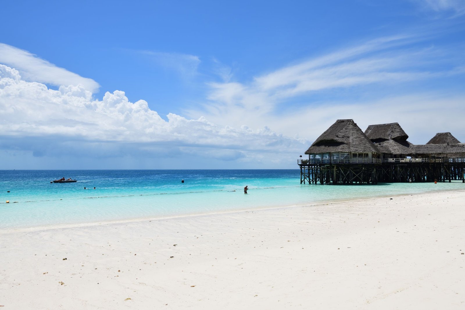 Zanzibar beach and turquoise water