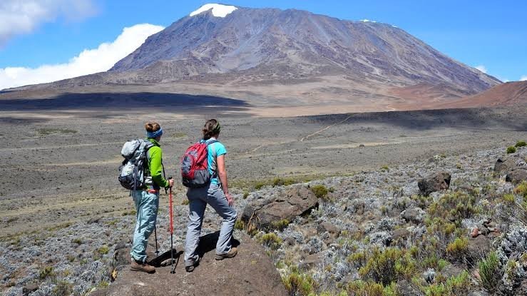 High altitude plateau on Kilimanjaro