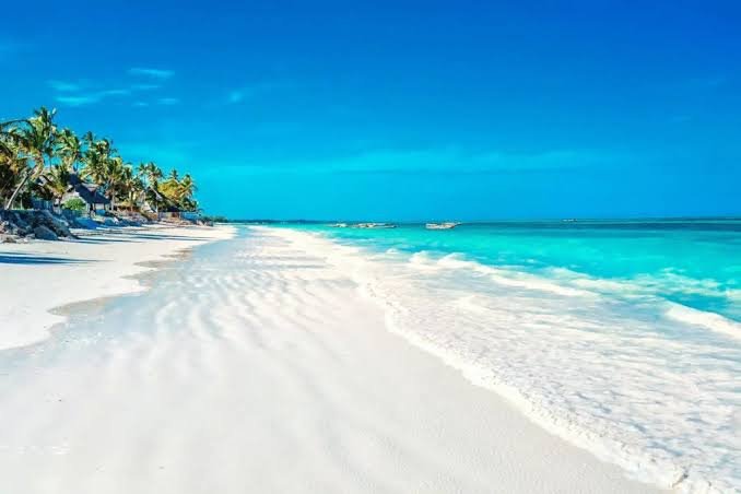 Zanzibar coastline and turquoise water