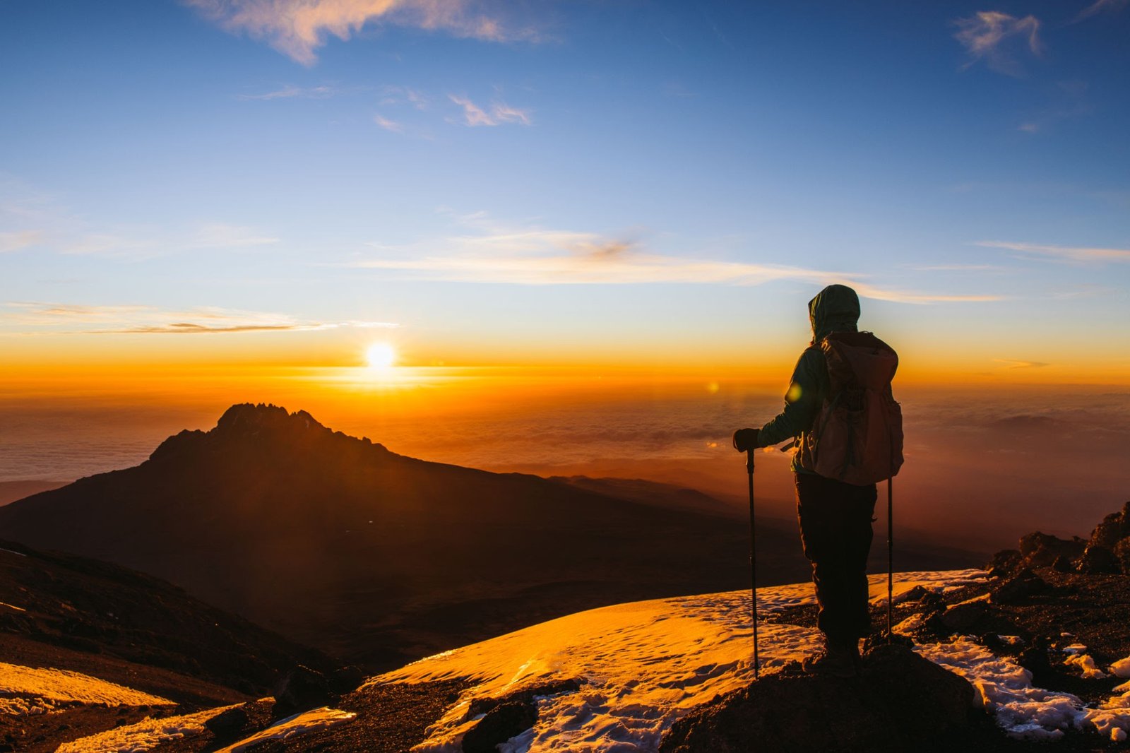 Kilimanjaro summit and crater landscape