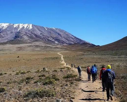 High camp light on Kilimanjaro